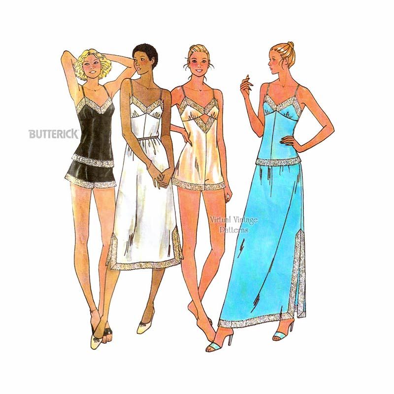 Lingerie Sewing Pattern Butterick Virtual Vintage