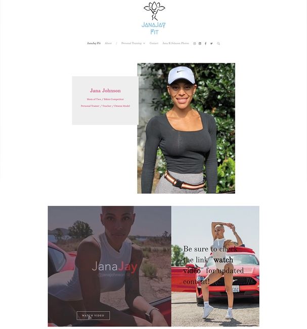 Jana Johnson Fitness Website