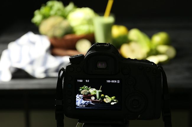 Ángulos de cámara para fotografía gastronómica