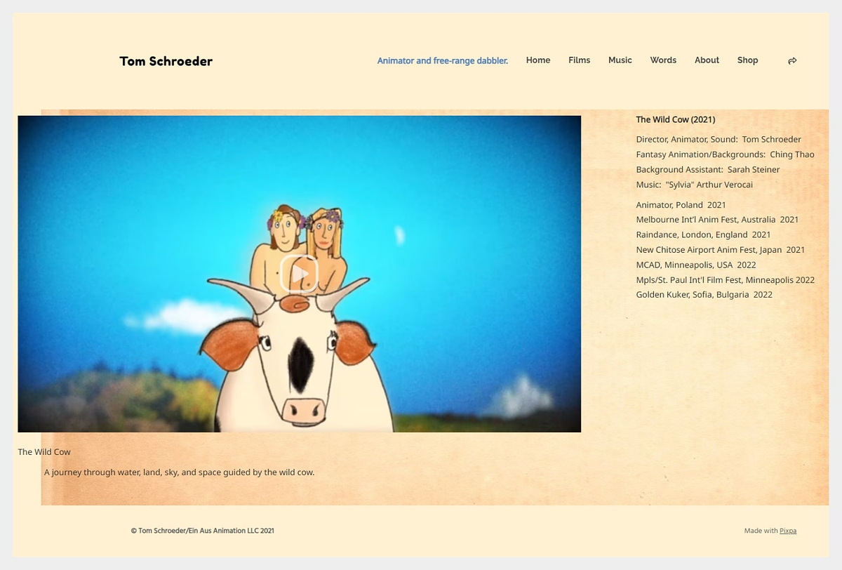 Tom Schroeder - Animator Portfolio