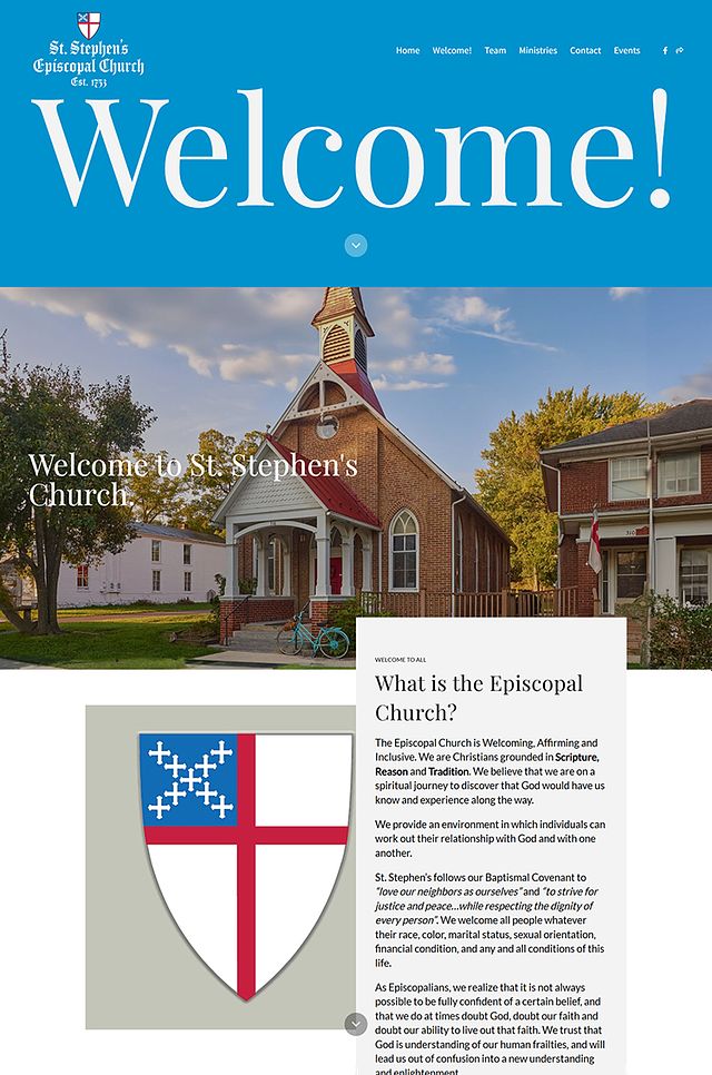 Exemplos de sites de portfólio da Igreja St. Stephens Romney