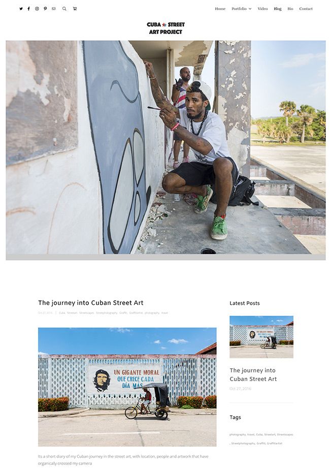Le meilleur site Web du projet d'art de rue de Cuba