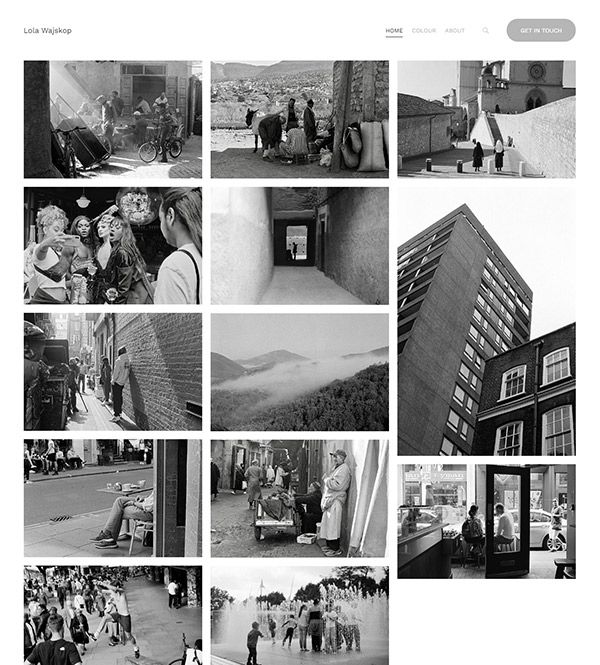 Best Black And White Portfolio Website Examples - Pixpa