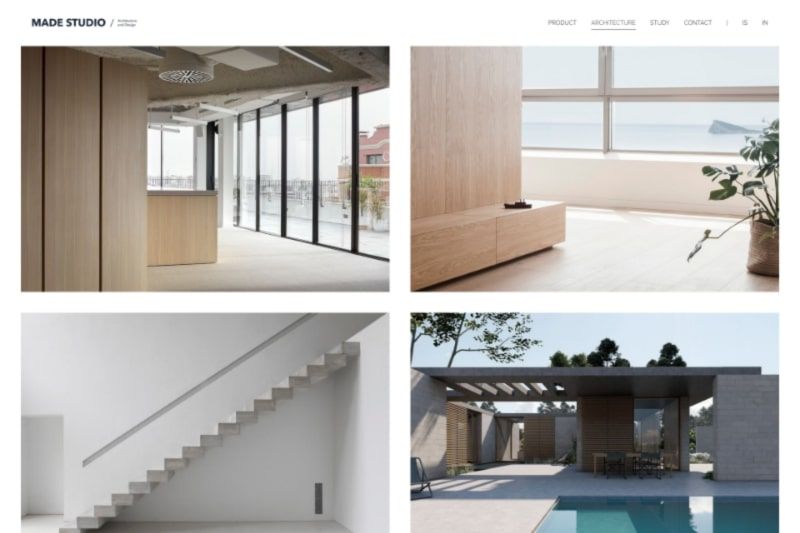 Portfolio von Studio Architect erstellt