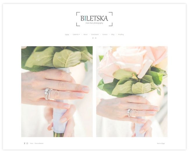 Biletska Photo-website